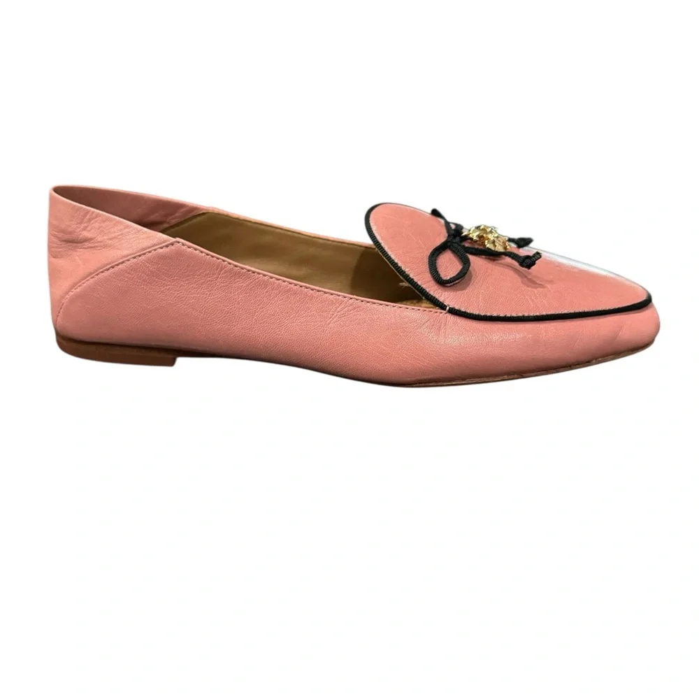 Tory Burch Charm Loafers Flats Rosa